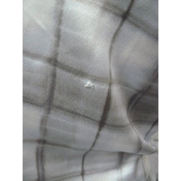 $345 Vince Powder Blue Hazy Plaid Cowl Neck Satin Slip Dress 12 NEW - Picture 12 of 12